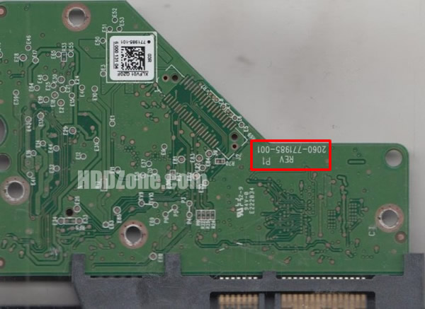 2060-771985-001 WD Papan Sirkuit PCB Hard Drive