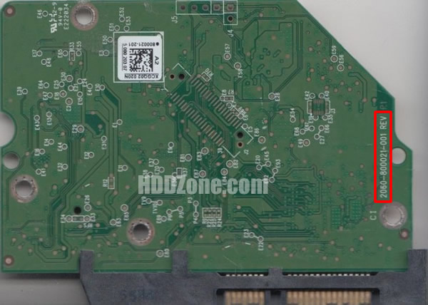 2060-800021-001 WD Papan Sirkuit PCB Hard Drive