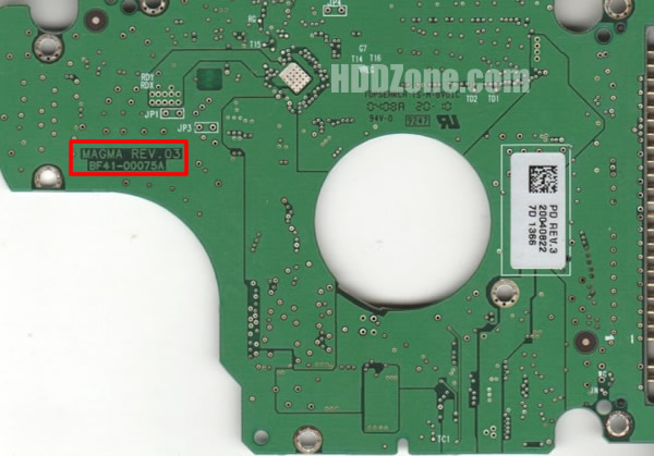 BF41-00075A Samsung Papan Sirkuit PCB Hard Drive