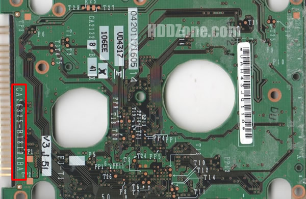 CA26325-B18104BA Fujitsu Papan Sirkuit PCB Hard Drive