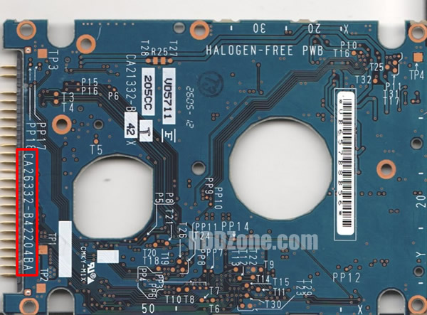 CA26332-B42204BA Fujitsu Papan Sirkuit PCB Hard Drive