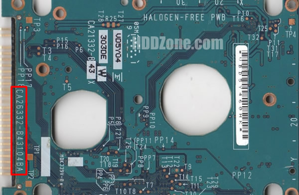 CA26332-B43104BA Fujitsu Papan Sirkuit PCB Hard Drive
