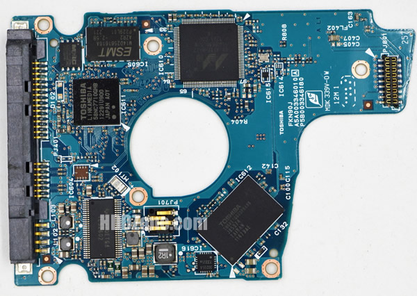 G3346A Toshiba Papan Sirkuit PCB Hard Drive