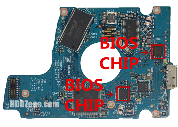 G3448A Toshiba Papan Sirkuit PCB Hard Drive